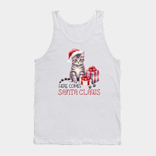 Here Comes Santa Claws Tank Top